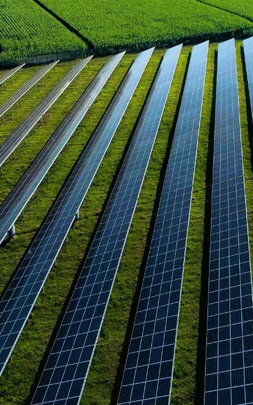 Parc photovoltaïque en exploitation